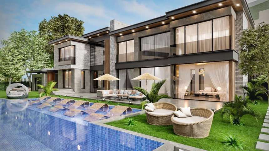 Yalikavak Villa - Overlooking The Marina - Ample outdoor living space