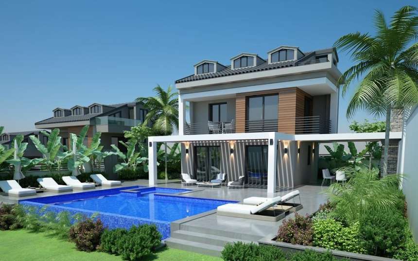 Luxury Ovacik Villas - Off-Plan - Ample outdoor living space