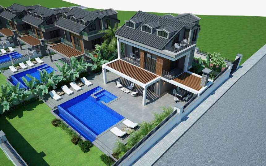Luxury Ovacik Villas - Off-Plan - Private gardens and parking