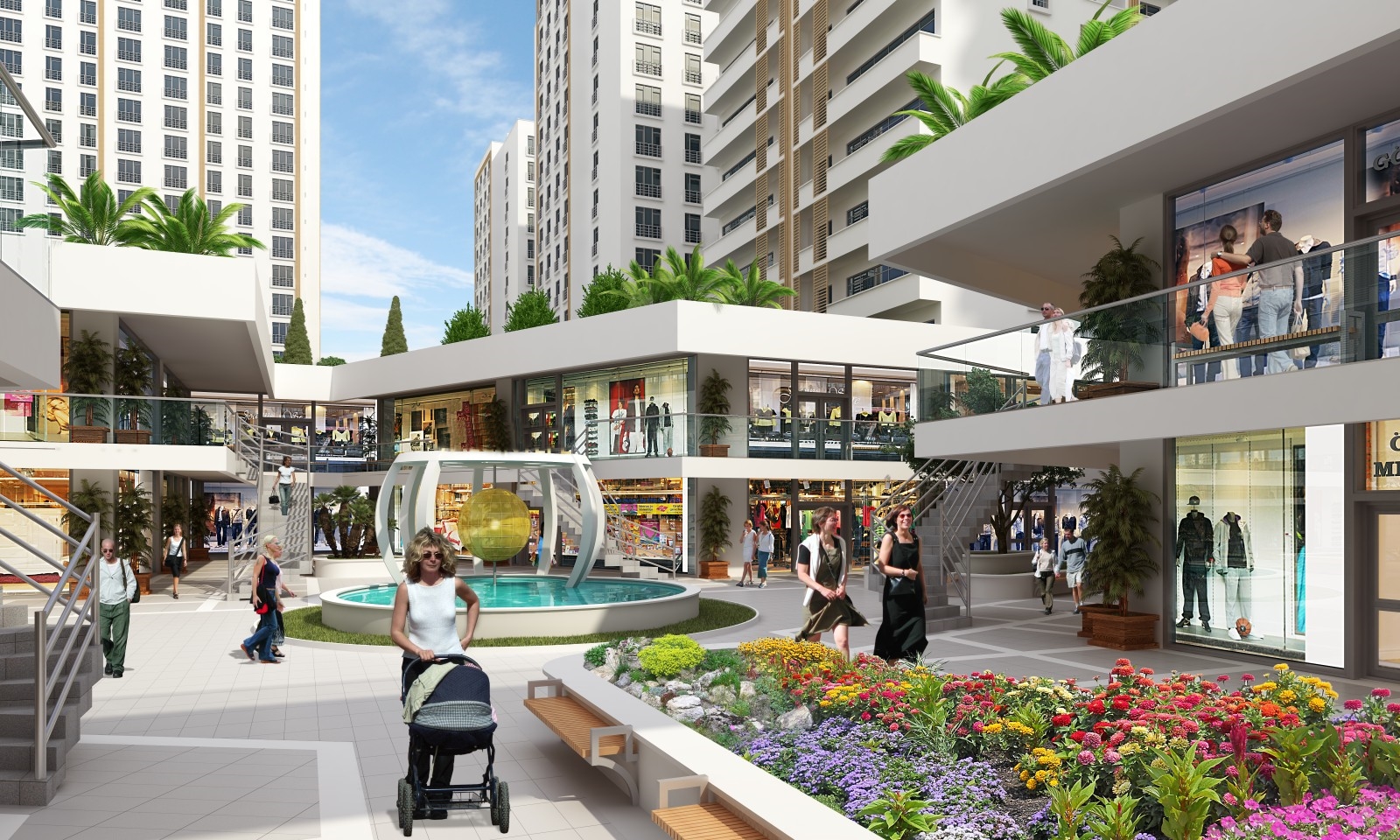 Turnkey Modern Istanbul Apartments - Shopping centre on-site