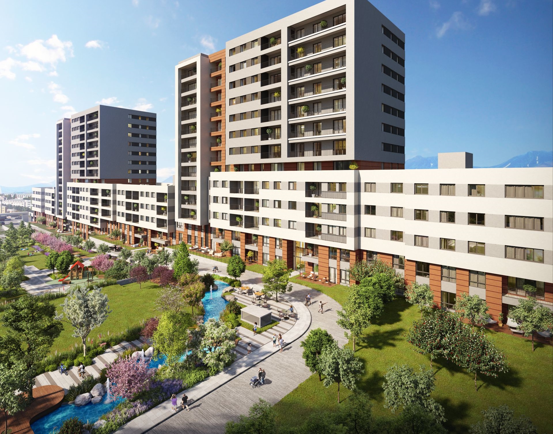 Turkey Nature View Istanbul Apartments - Vast landscaped gardens