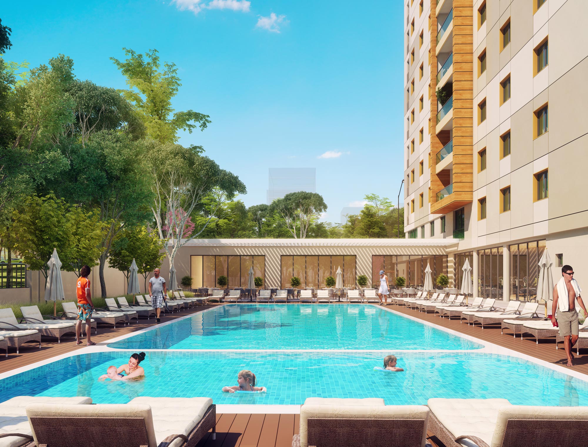 Nature Views Apartments - Asian Istanbul - Communal pool