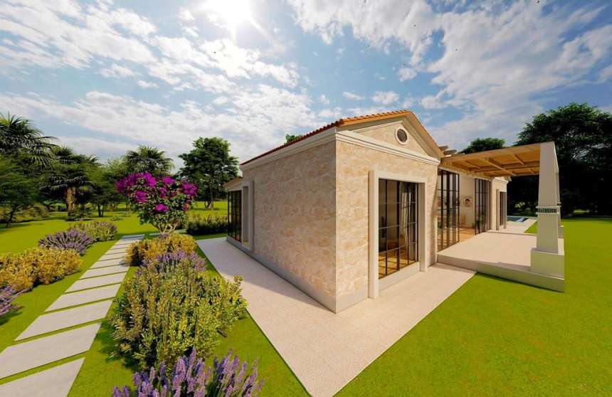 Nature View Gumusluk Bungalows - Bodrum - Natural stone facade