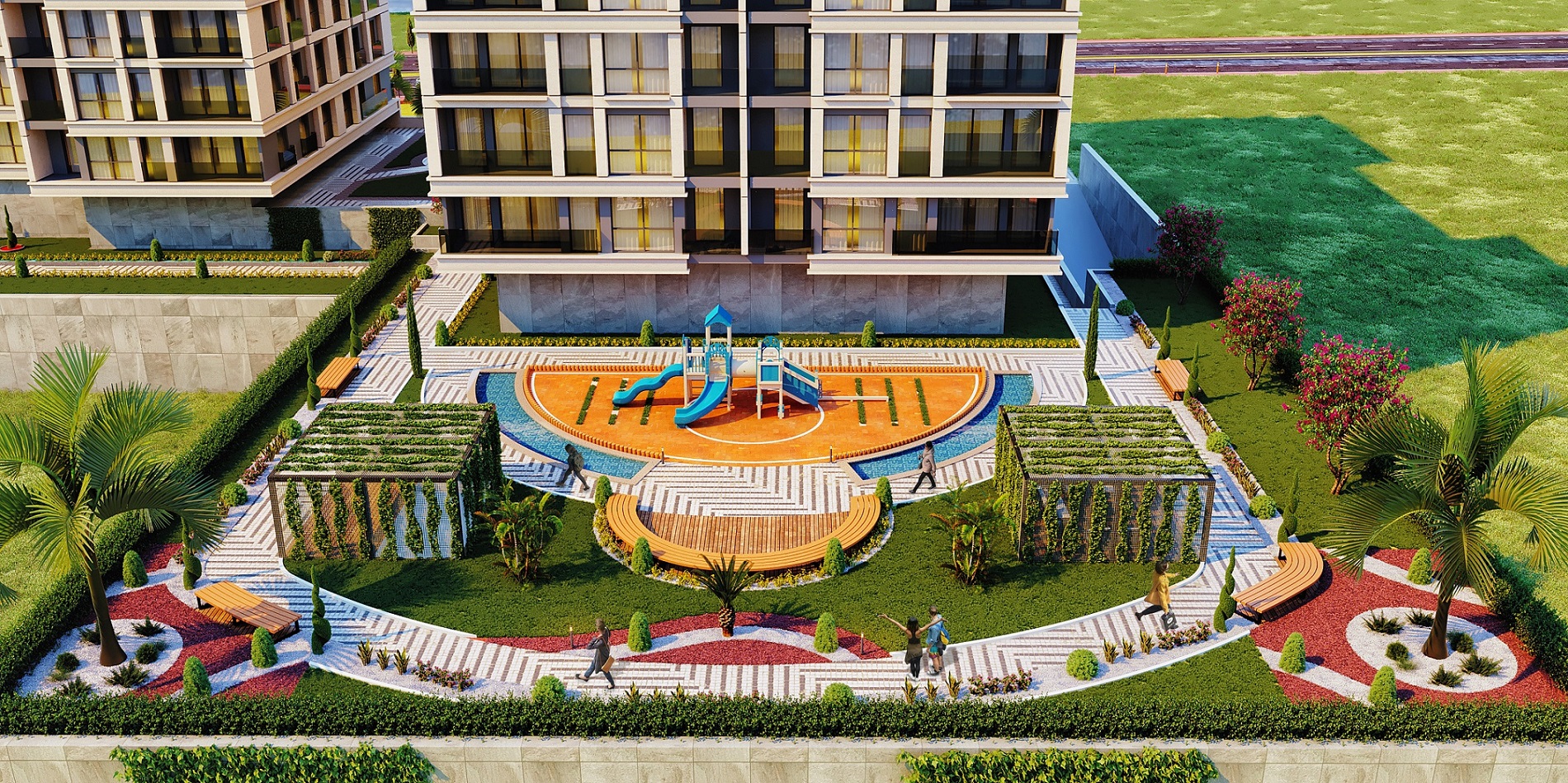 Off-Plan Luxury Istanbul Property - Communal gardens