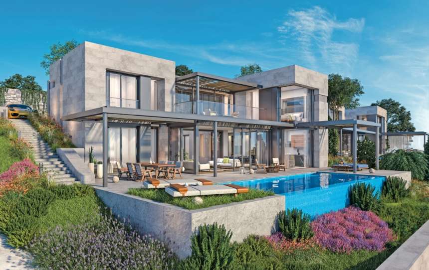 Yalikavak Luxury Sea View Villas - Private landscaped gardens