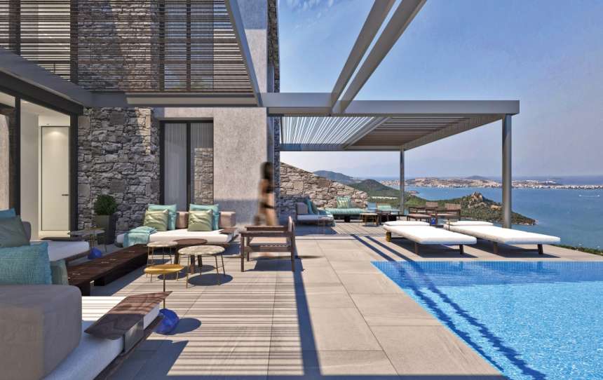 Yalikavak Luxury Sea View Villas - Lots of outdoor space