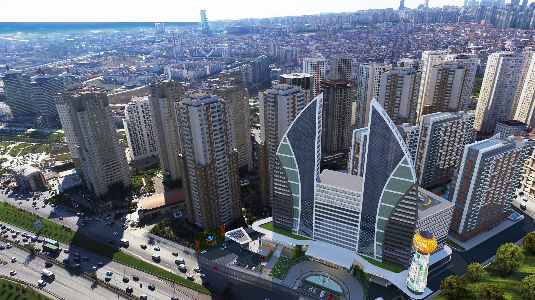 Smart Homes Istanbul Apartments - Large modern complex