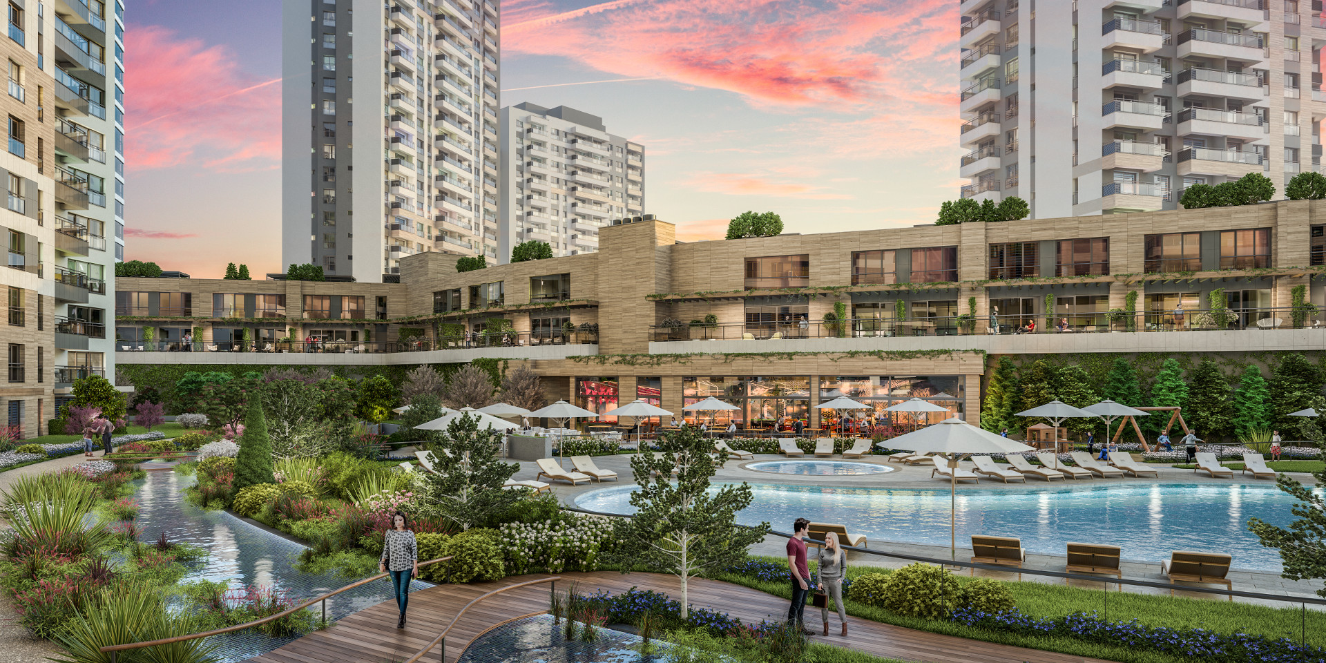 Asian Istanbul Sea View Apartments - Vast landscaped gardens