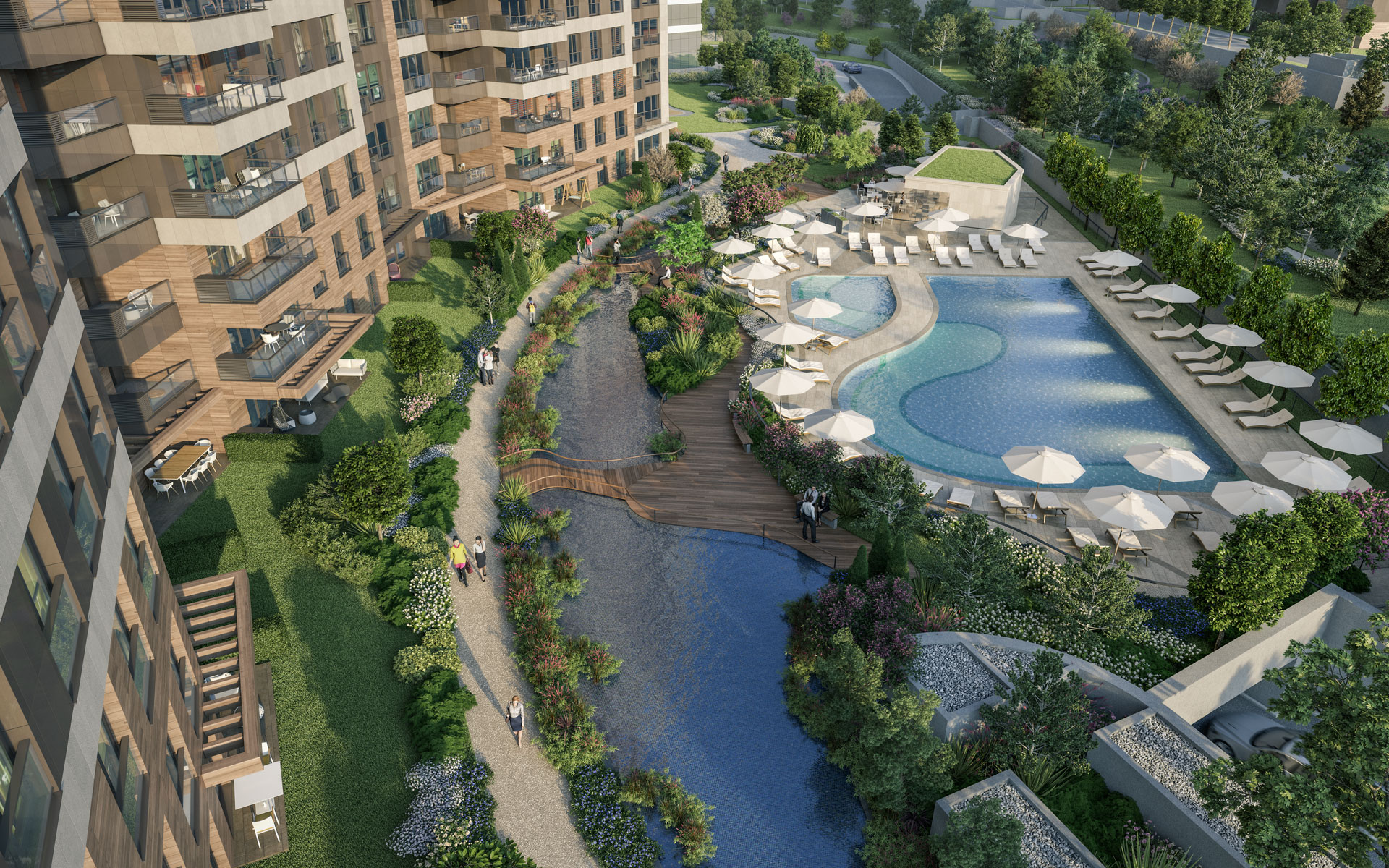 Asian Istanbul Sea View Apartments - Water features