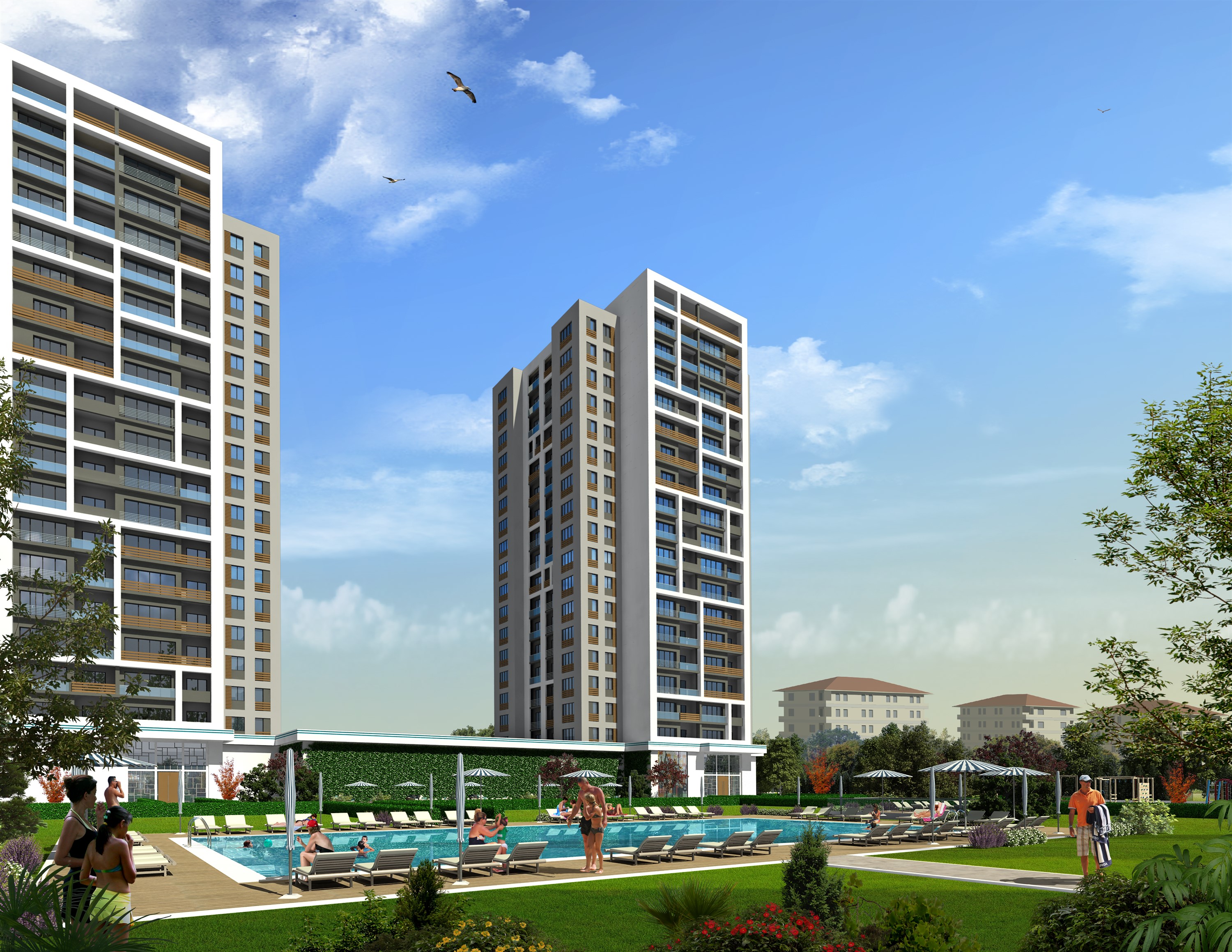 Istanbul Modern Apartments - Turnkey - Large outdoor pool
