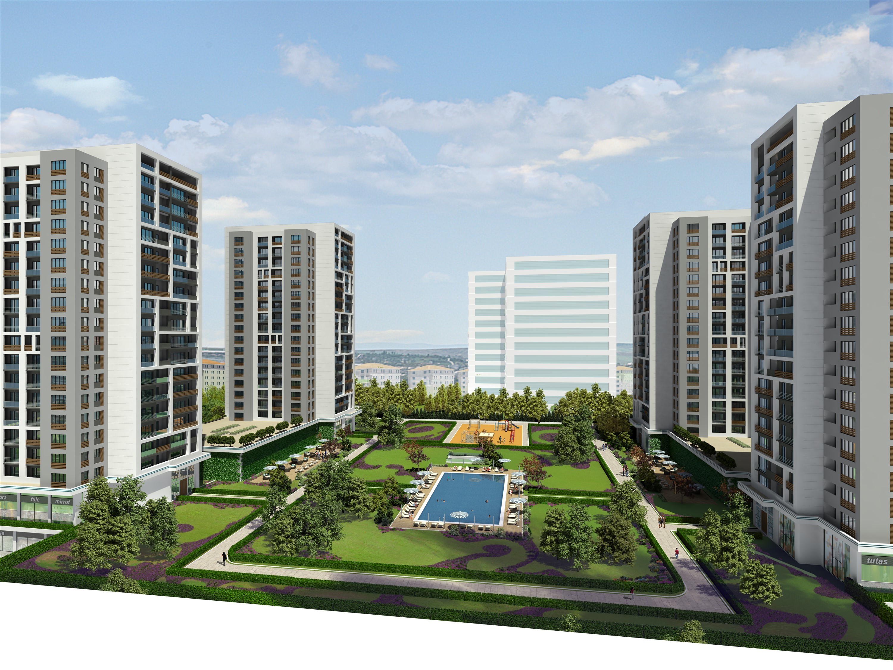 Istanbul Modern Apartments - Turnkey - Vast communal gardens