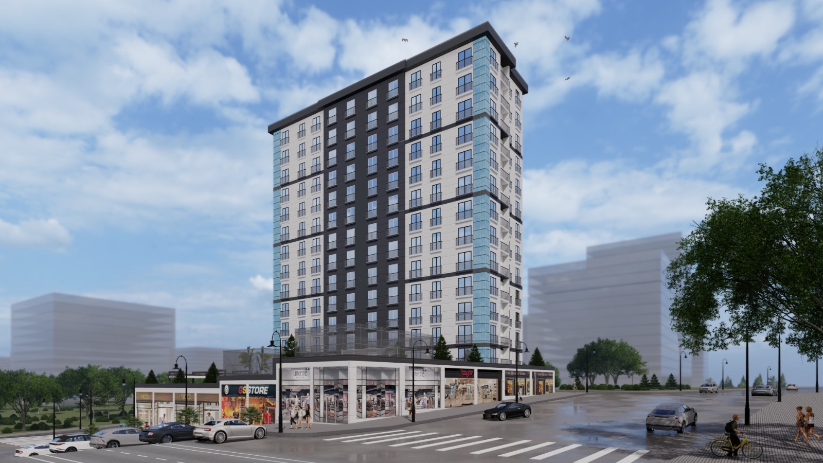 Affordable Modern Istanbul Apartments - Shopping and dining on-site