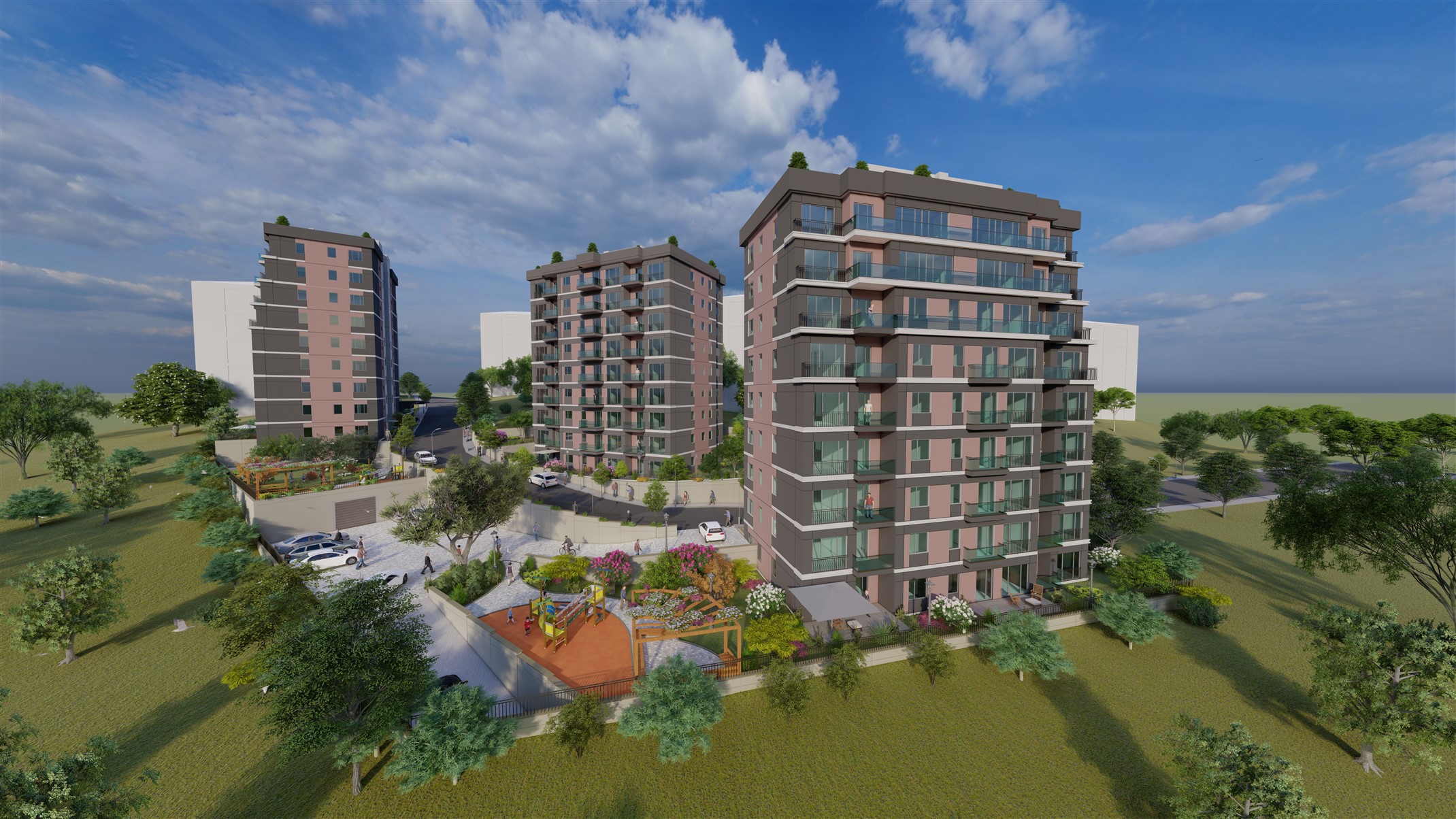 Luxury Istanbul Apartments - Central Area - Three blocks