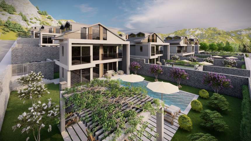 Off-Plan Ovacik Spa Villas - Mendos mountain backdrop