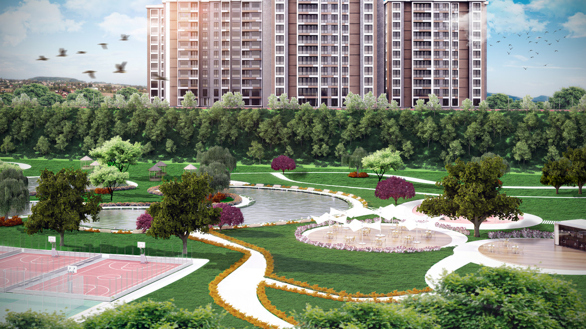 Nature View Istanbul Apartments - Basaksehir - Next to a huge park
