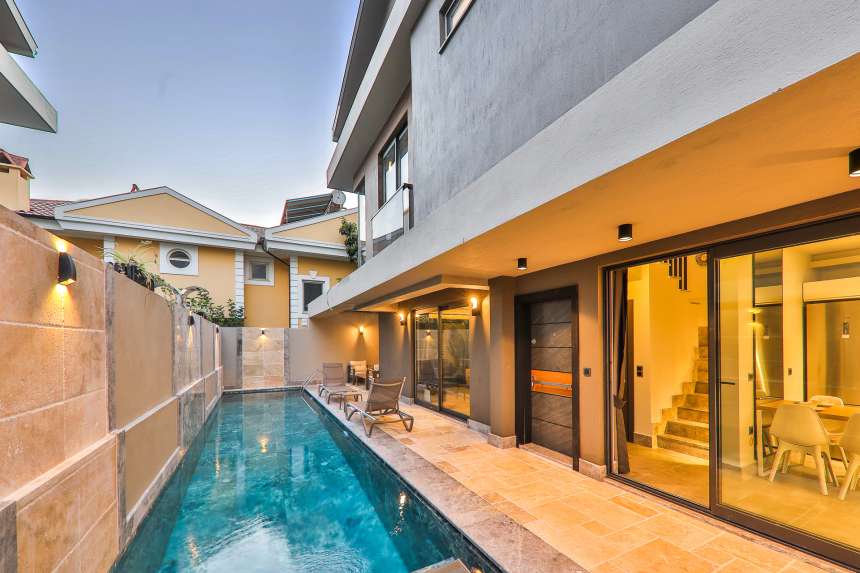 Luxury Spa Villas - Fethiye Town - Pool Terrace