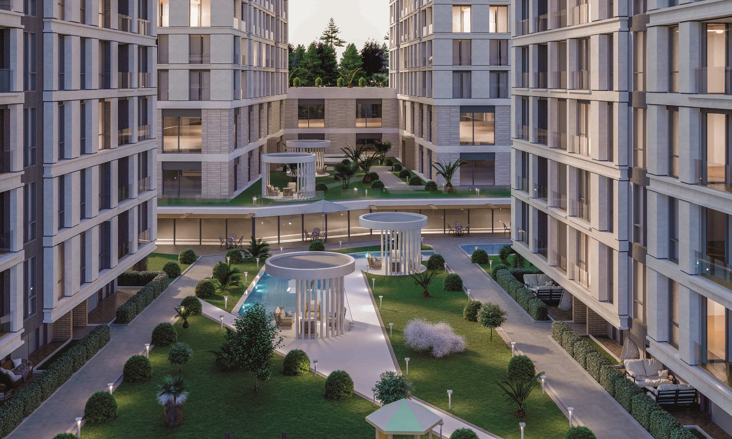 Istanbul Off-Plan Luxury Apartments - Landscaped gardens