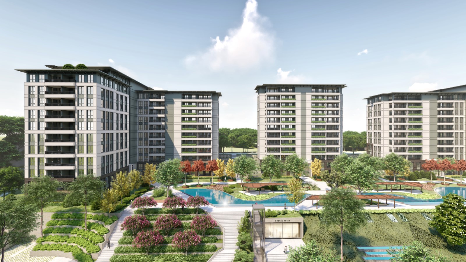 Off-Plan Luxury Istanbul Apartments - Modern complex