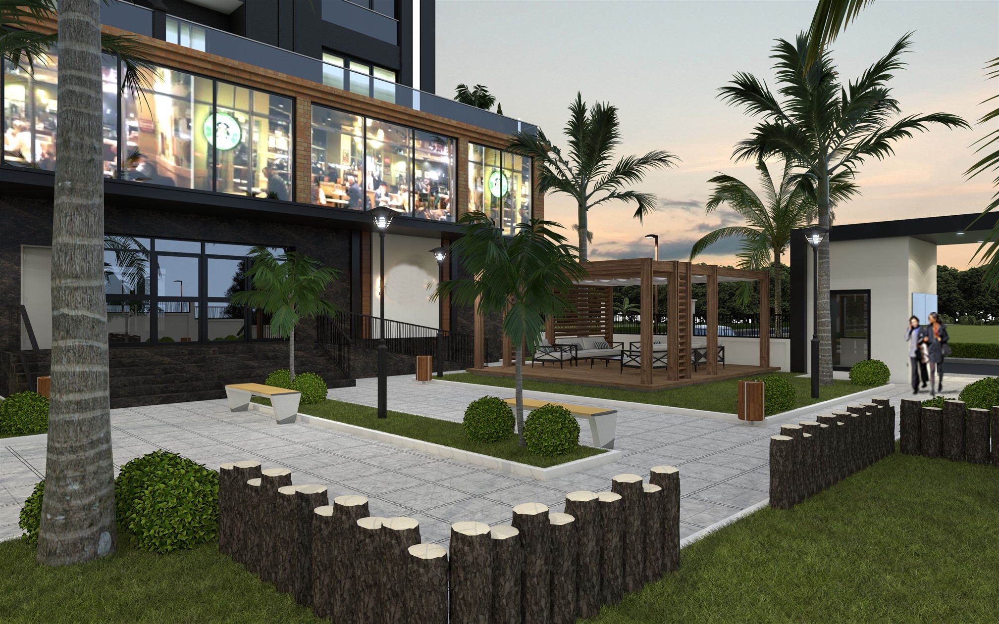 Luxury Istanbul Apartments - Bagcilar - Communal gardens