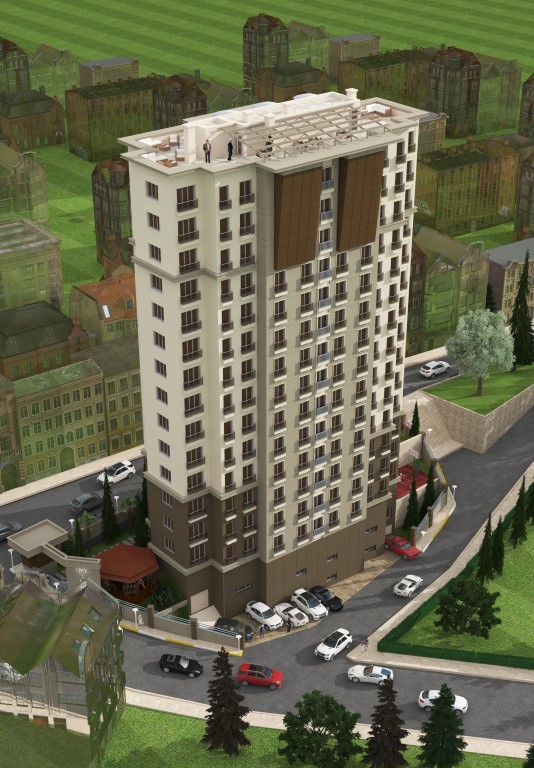 City Centre Apartments For Sale In Istanbul - complex view
