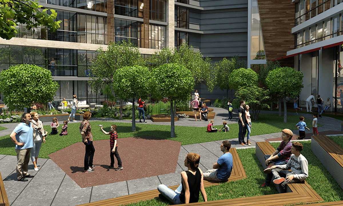 Turnkey Istanbul City Centre Apartments - Landscaped gardens