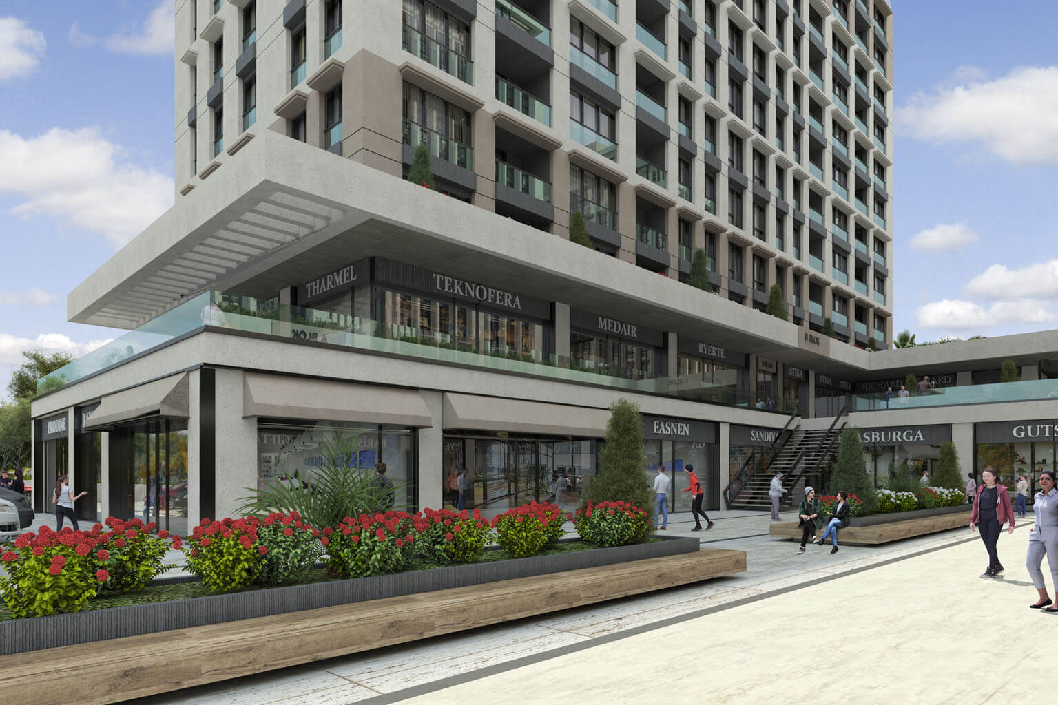 Istanbul Modern Smart Home Apartments - Residential and shopping complex