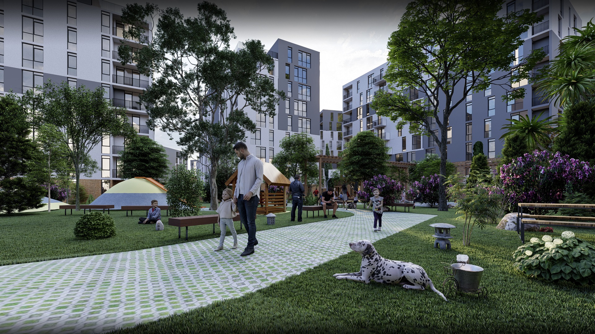 City Centre Luxury Istanbul Apartments - Vast communal gardens