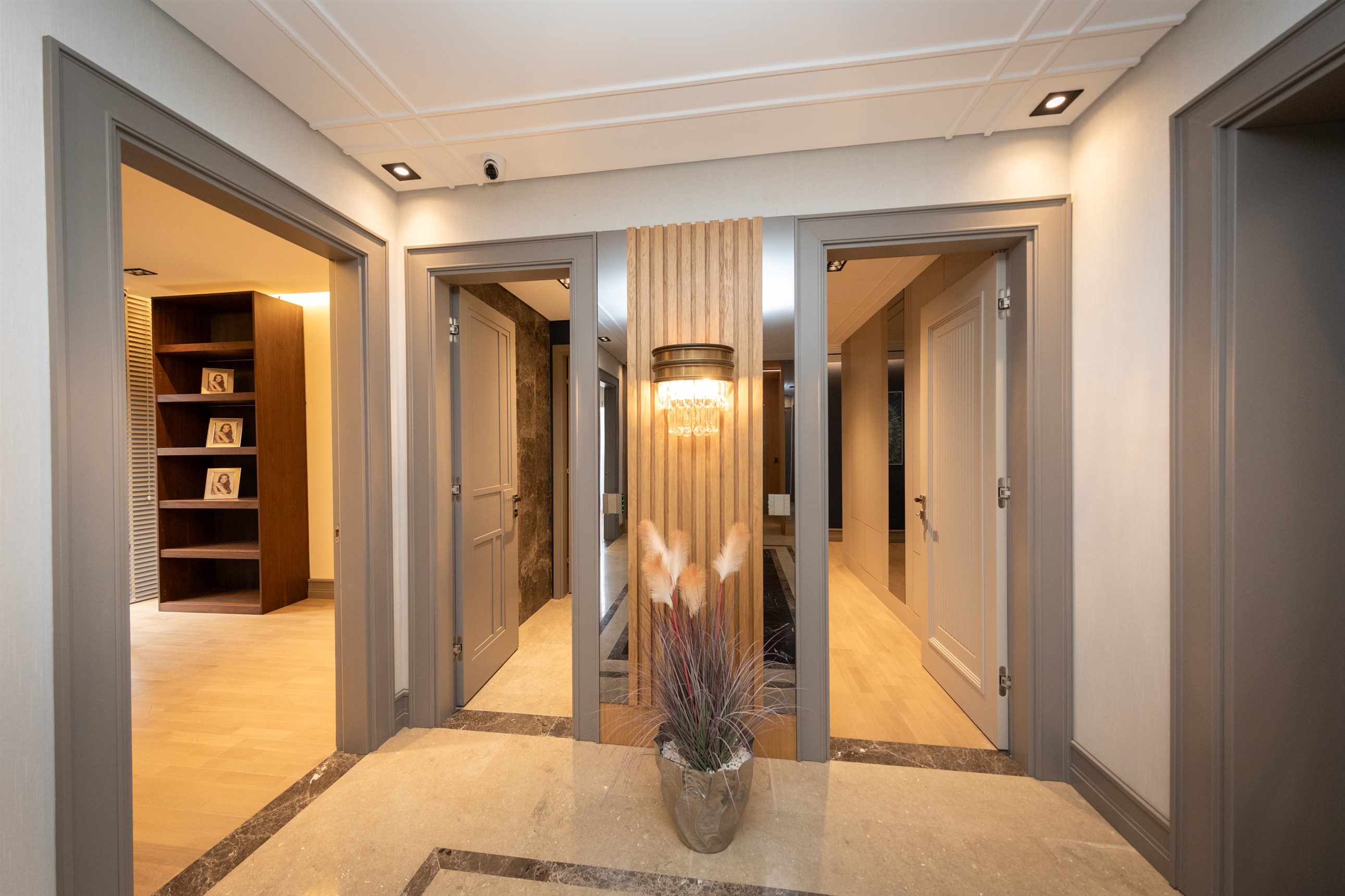 Luxury Istanbul Villas For Sale in Buyukcekmece - Welcoming hallway with ambient lighting