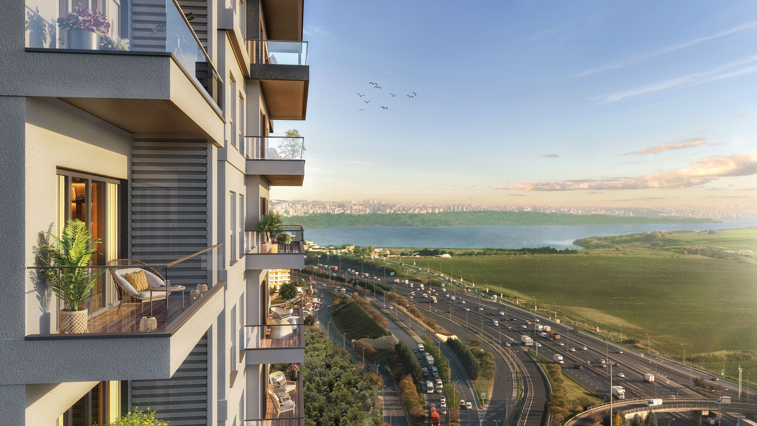 Lake View Istanbul Modern Apartments - Lake, nature and city views