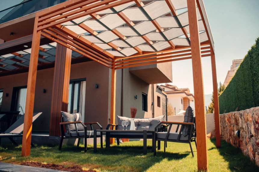 Detached Luxury Hisaronu Villas - Pergola