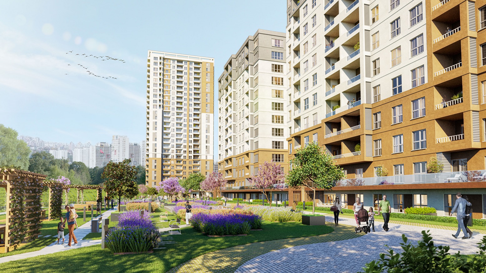 Istanbul Luxury Apartments - Lake Views - Communal gardens