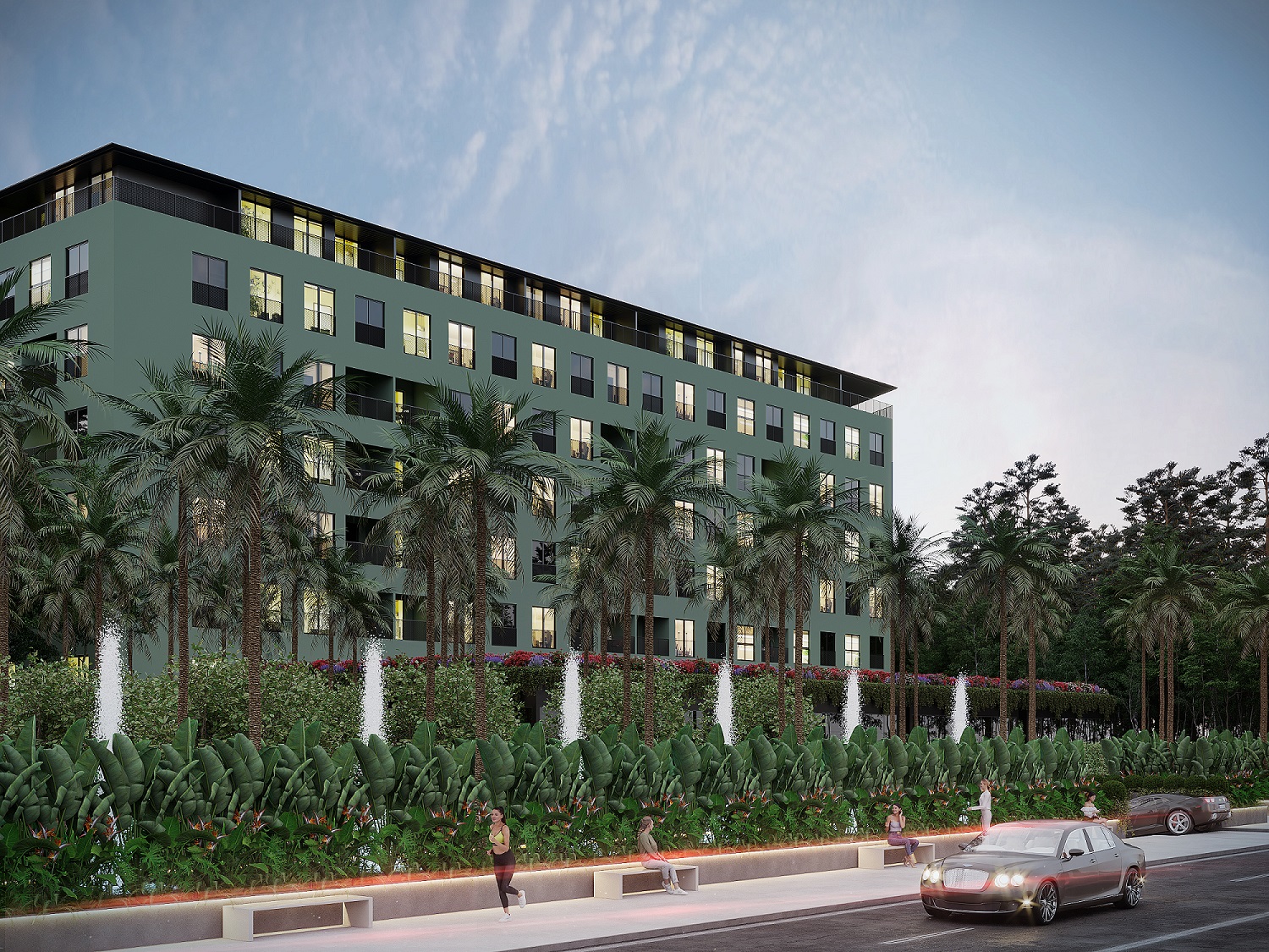 Luxury Apartments In Istanbul, Natural Setting -Low-rise complex