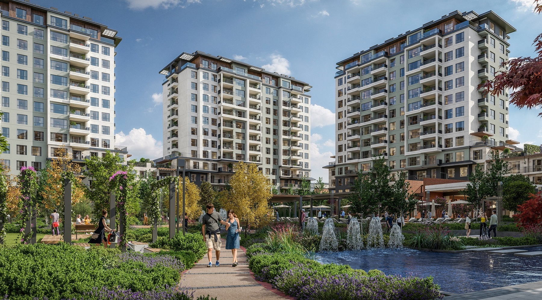 Istanbul Luxury Apartments - Beylikduzu - Water features