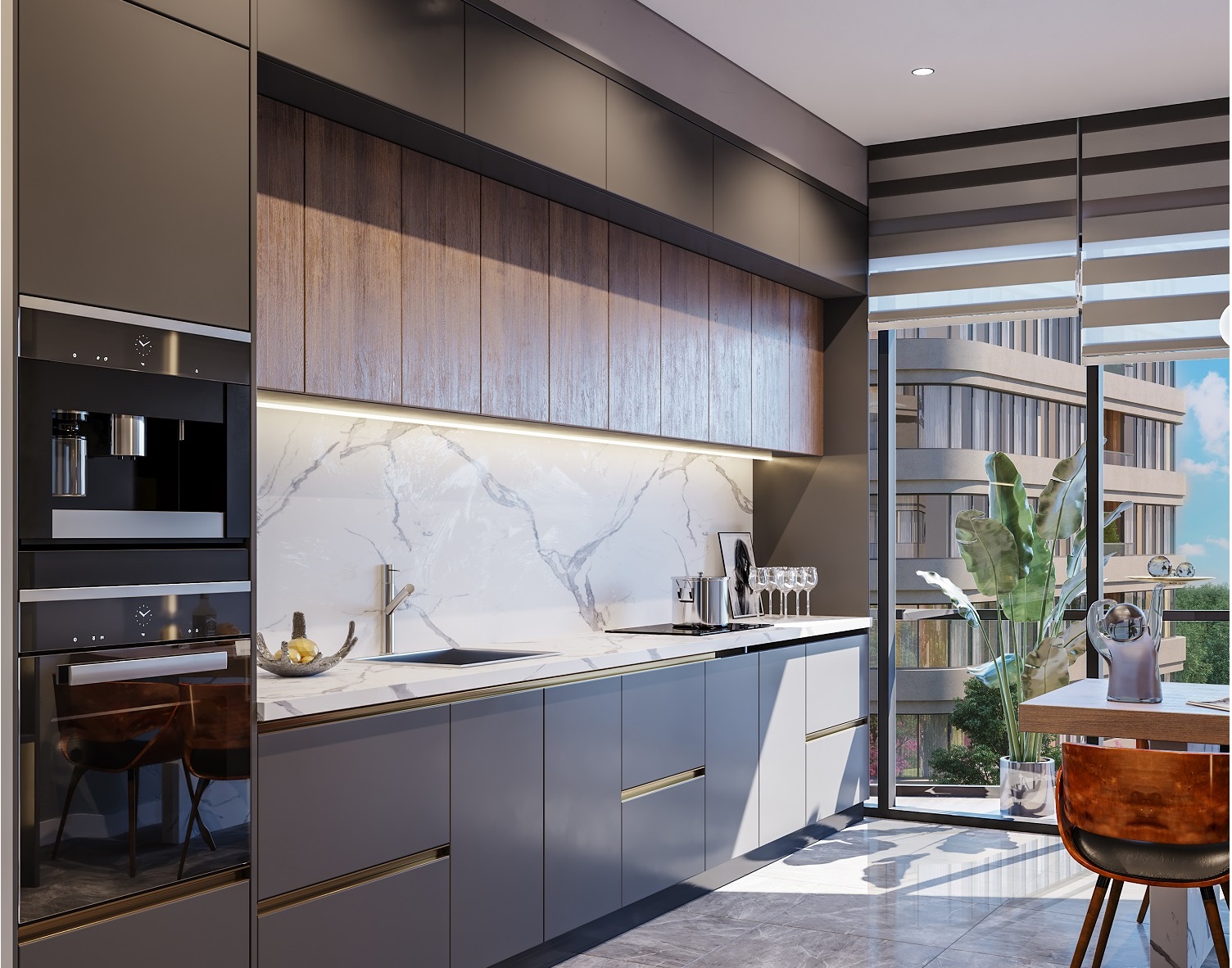 Anatolian Istanbul Prestigious Apartments - Modern fitted kitchens