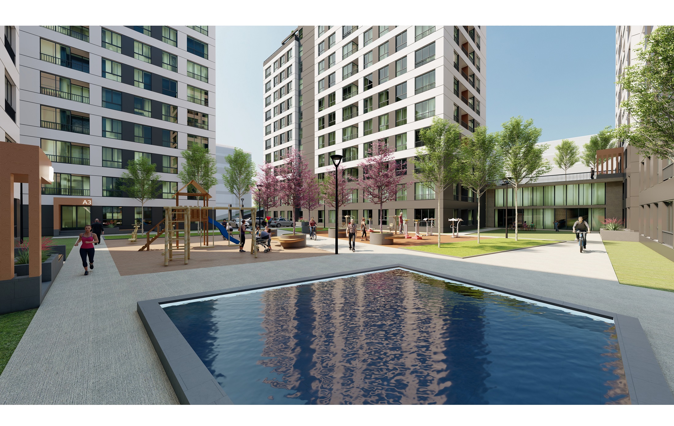 Istanbul Apartments – Ideal Investment - Decorative pool