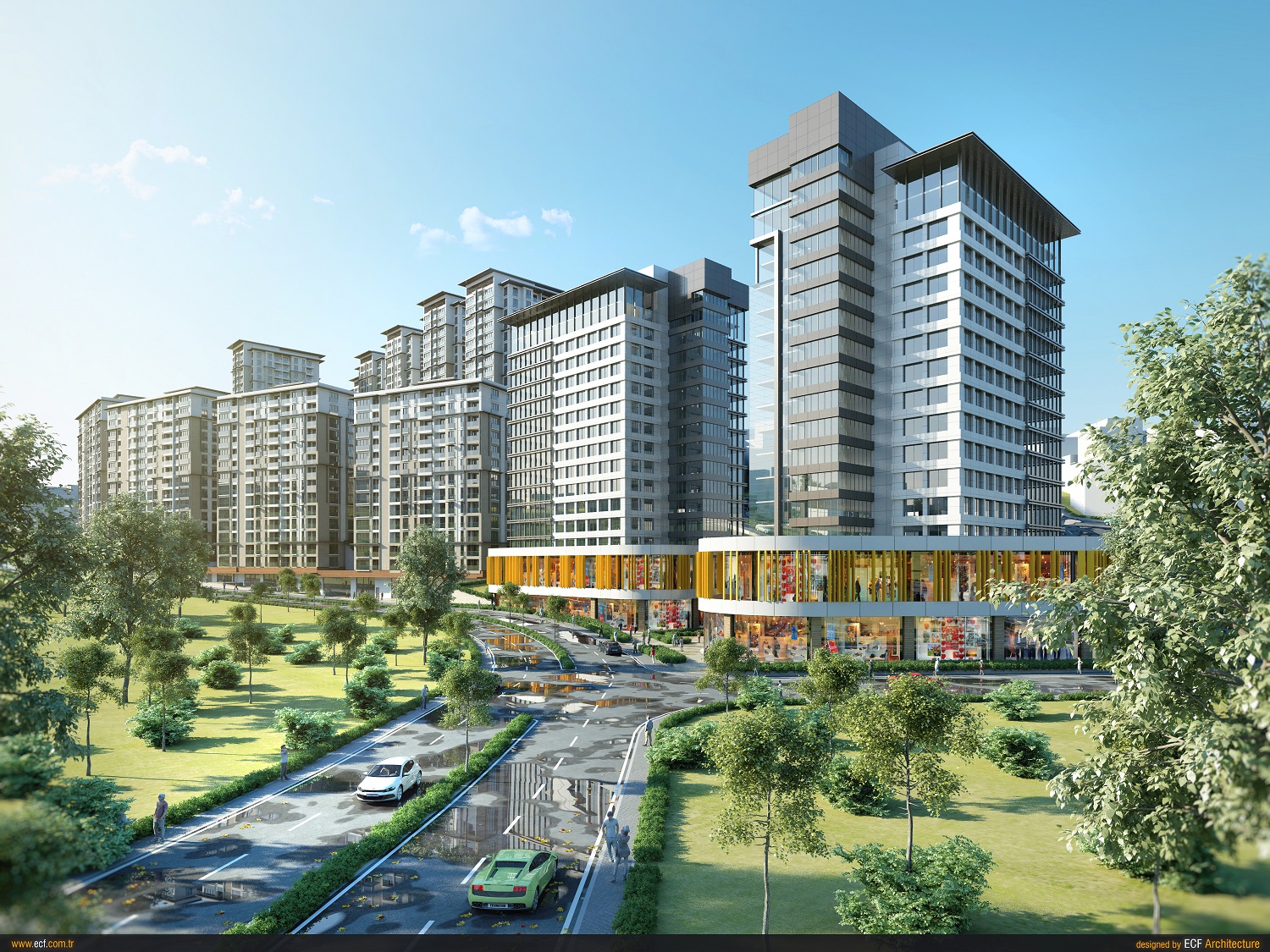 Turnkey Istanbul Nature View Apartments - Shops, cafes and restaurants on-site