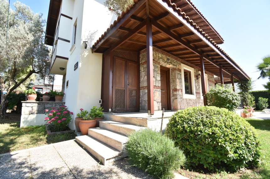 New Traditional Villa In Ovacik - Lovely crafted stone facade