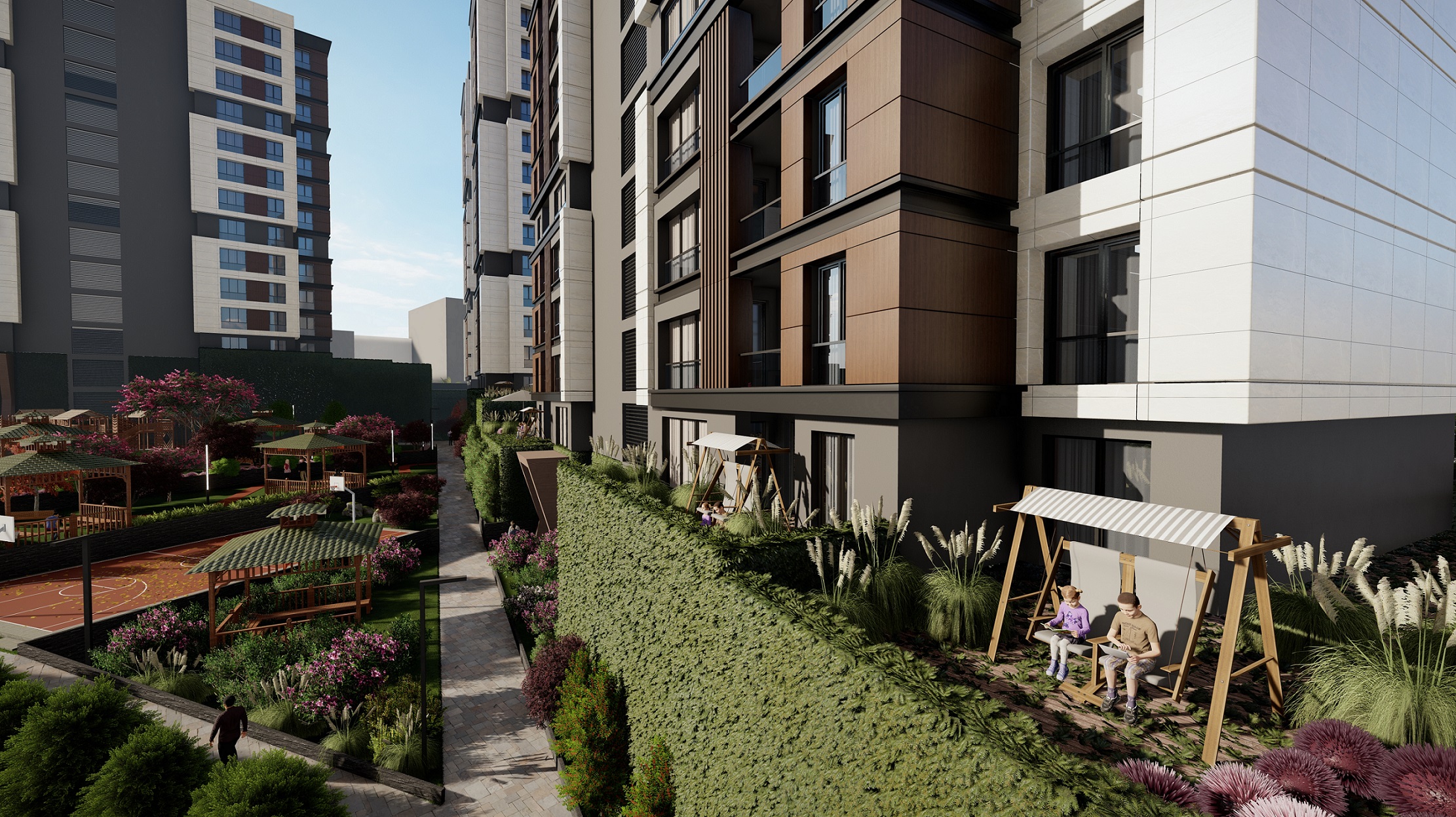 Basin Express Istanbul Apartments - Landscaped gardens