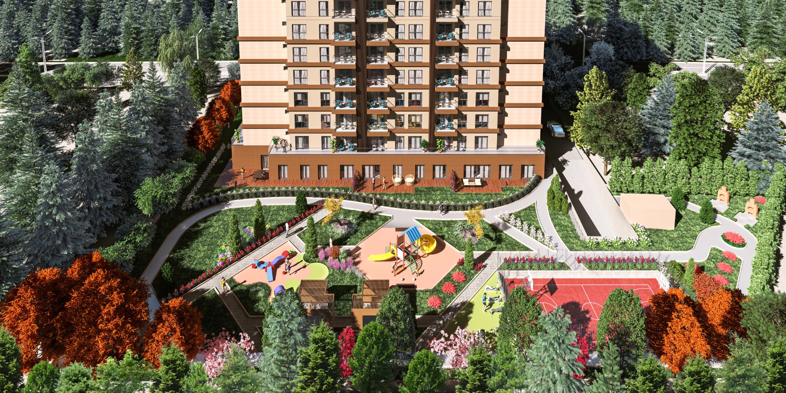 Luxury Istanbul City Centre Apartments - Landscaped gardens