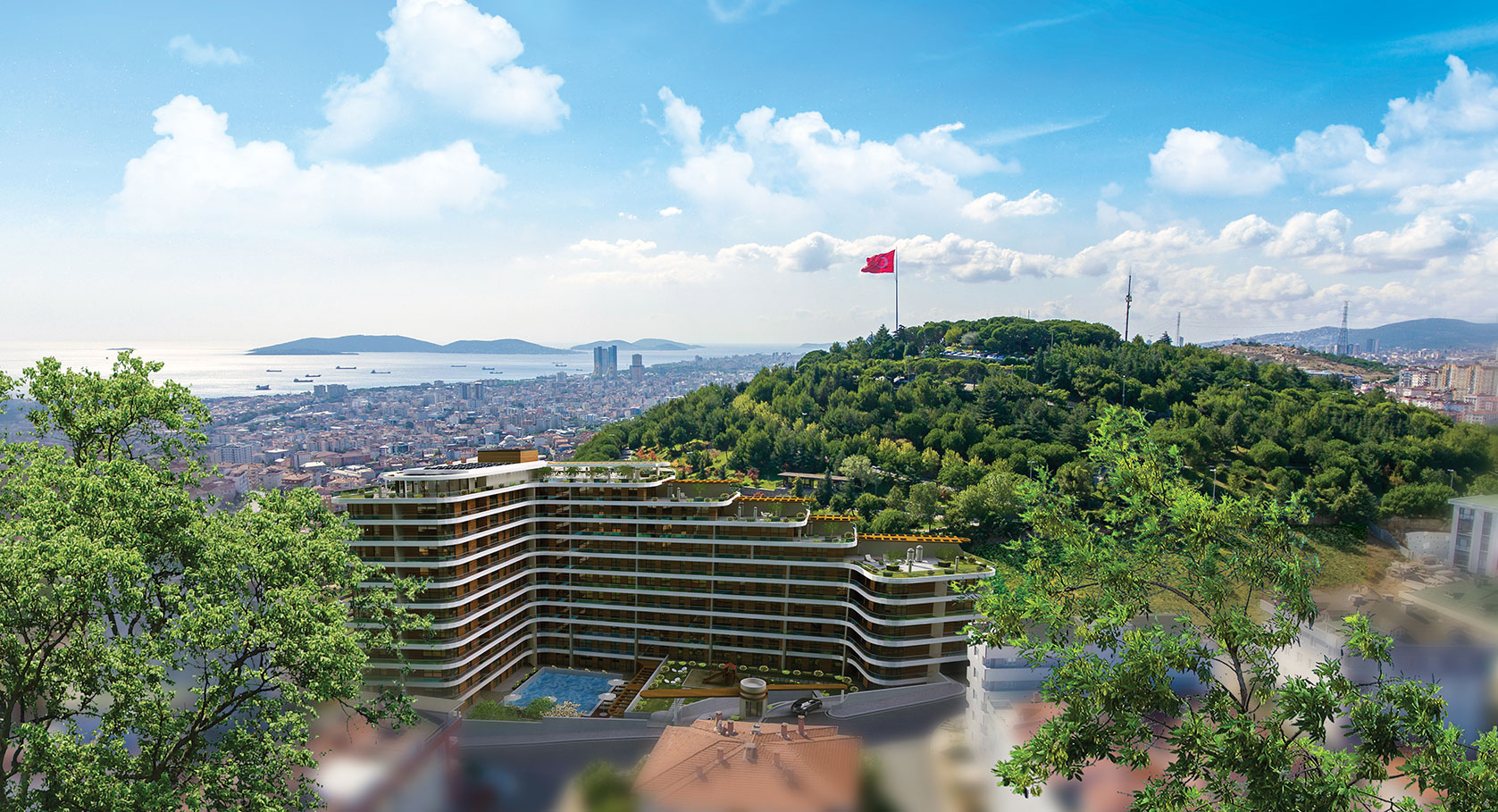Sea View Istanbul Asia Apartments - Sea, city, nature and island views
