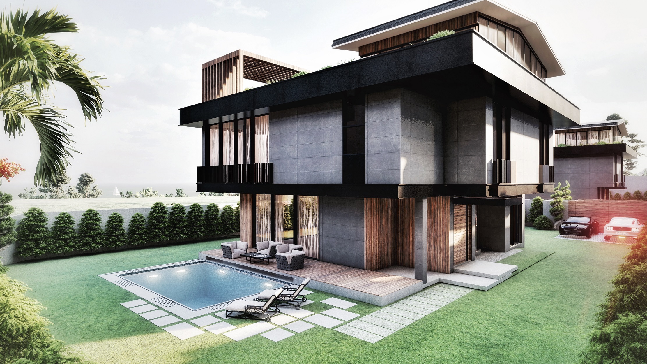 Buyukcekmece Sea View Villas - Istanbul - Private swimming pools