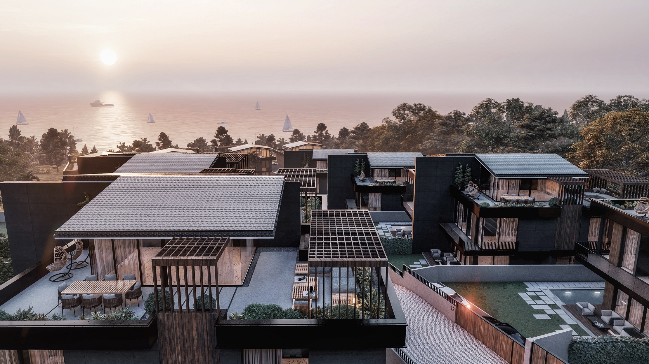 Buyukcekmece Sea View Villas - Istanbul - Private gardens