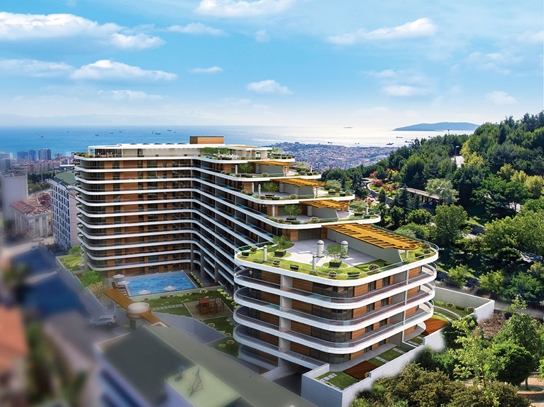 Sea View Anatolian Istanbul Apartments - Next to a park