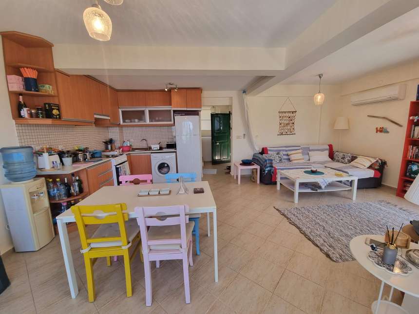 Sea View Yalikavak Villa - Open-plan living area