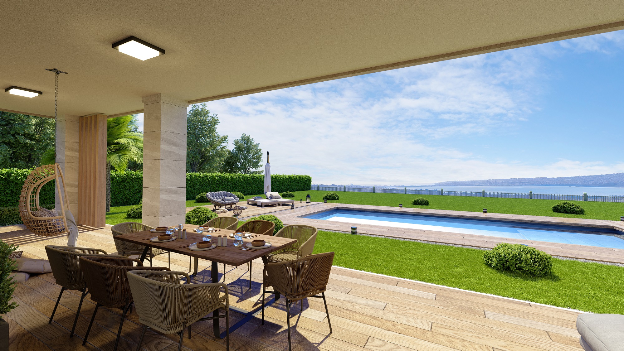 Sea & Lake View Istanbul Bungalows - Lots of outdoor space