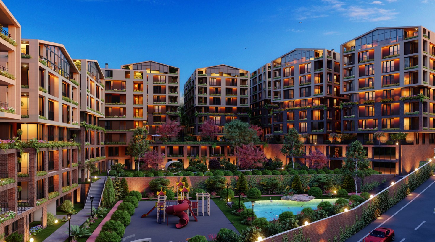 Istanbul Asia Smart Home Apartments - Vast landscaped gardens
