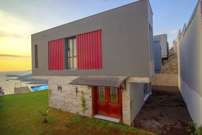 Panoramic Sea View Bodrum Villa - Large private garden