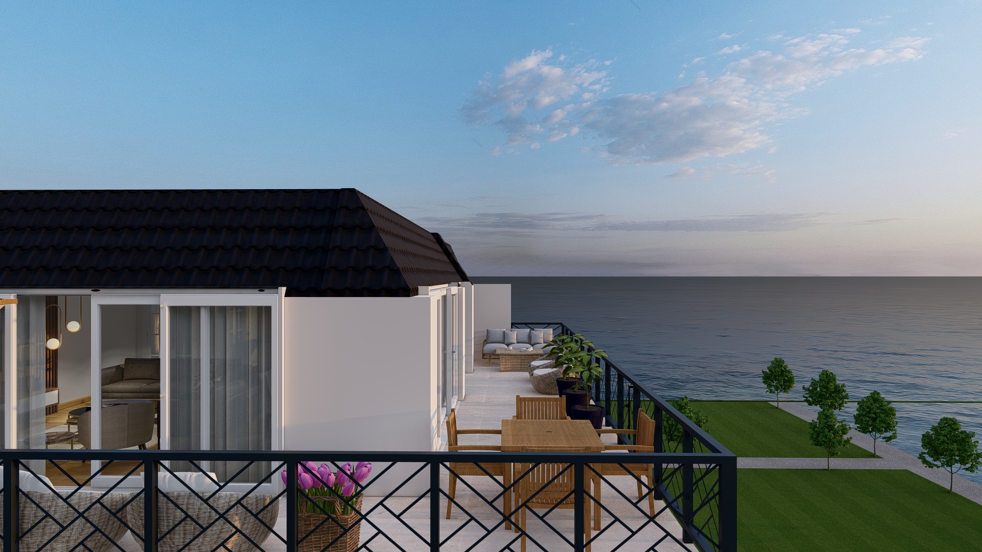 Istanbul Smart Home Apartments - Sea and sunset views