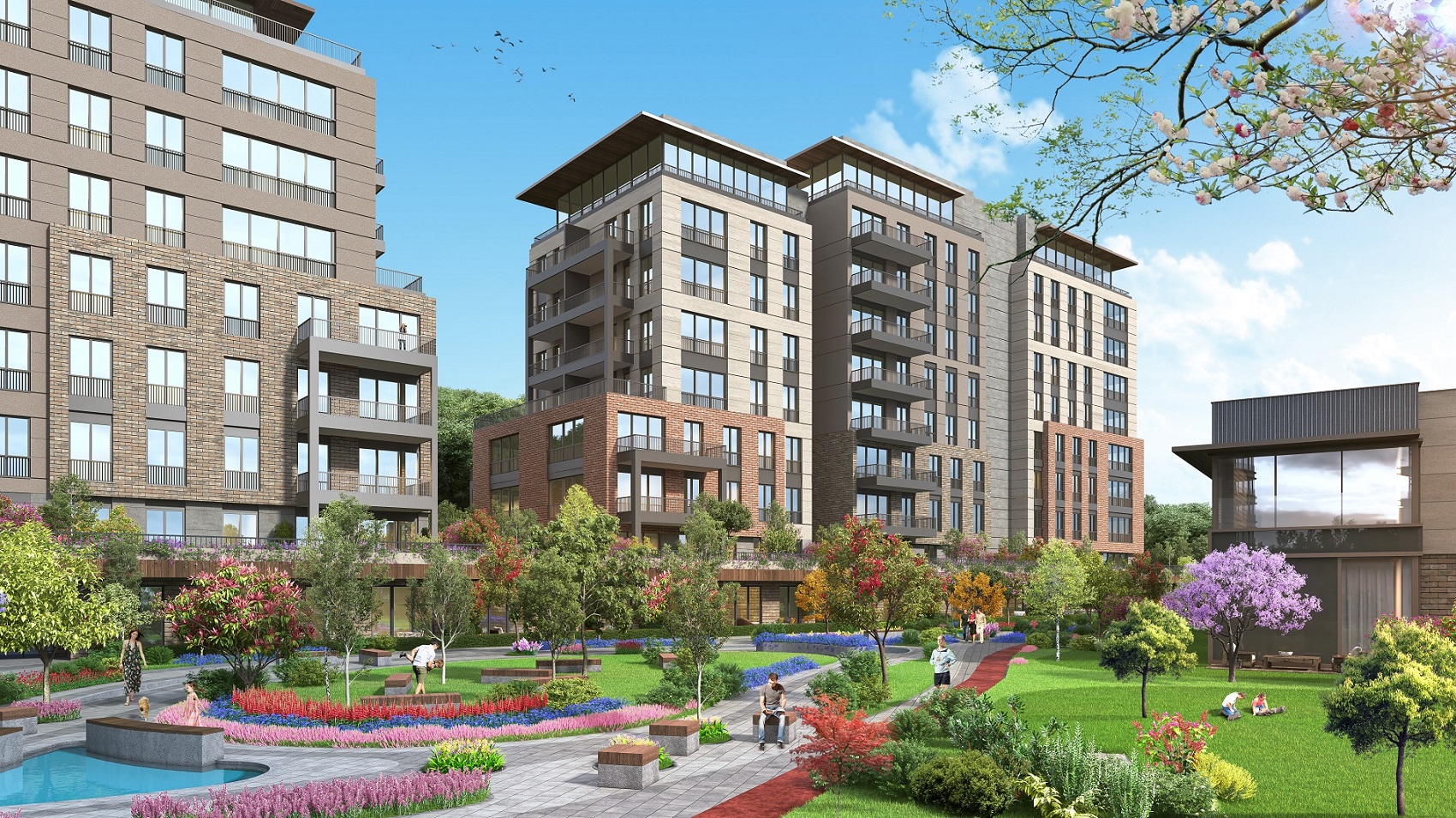 Forest View Luxury Istanbul Apartments - Vast landscaped gardens