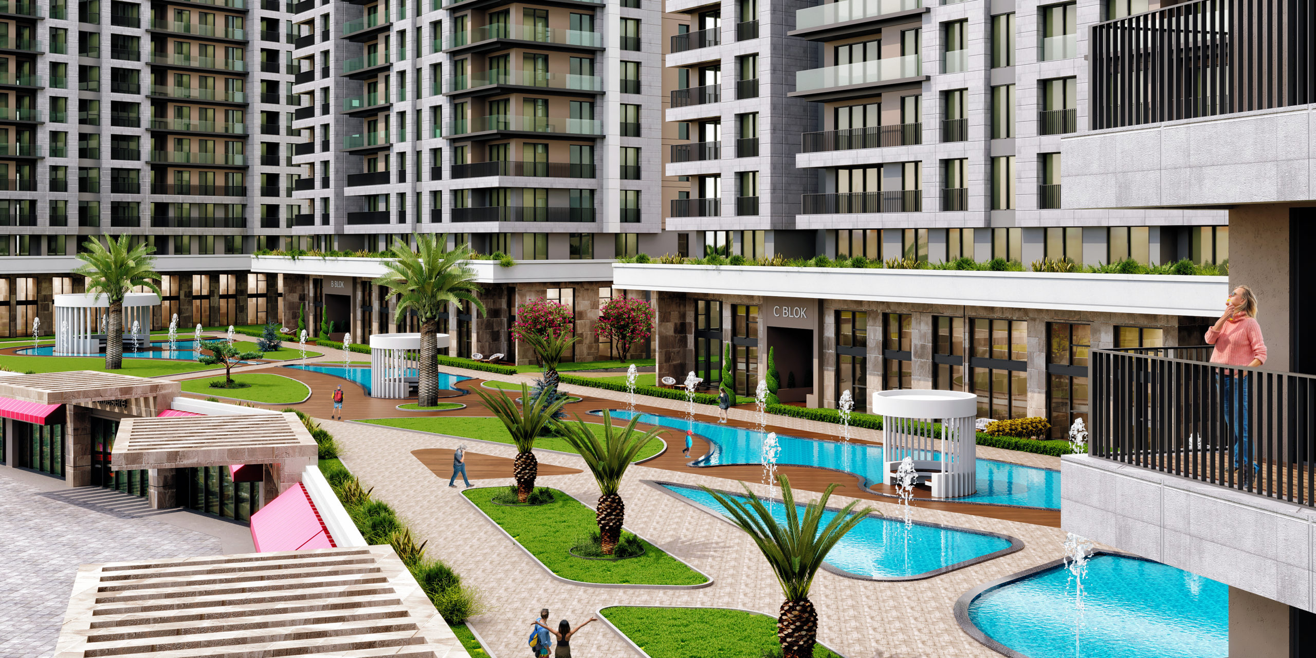 Spa Apartments In Istanbul - Gardens and water features